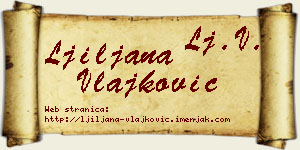 Ljiljana Vlajković vizit kartica